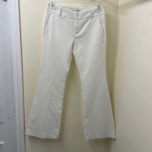 Calvin Klein modern fit Cotton white flared pants/jeans Size US 4 / S